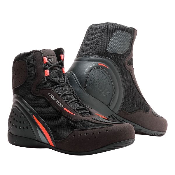 Calzado Moto Dainese Motorshoe D1 D-WP Black Fluo Red Anthracite
