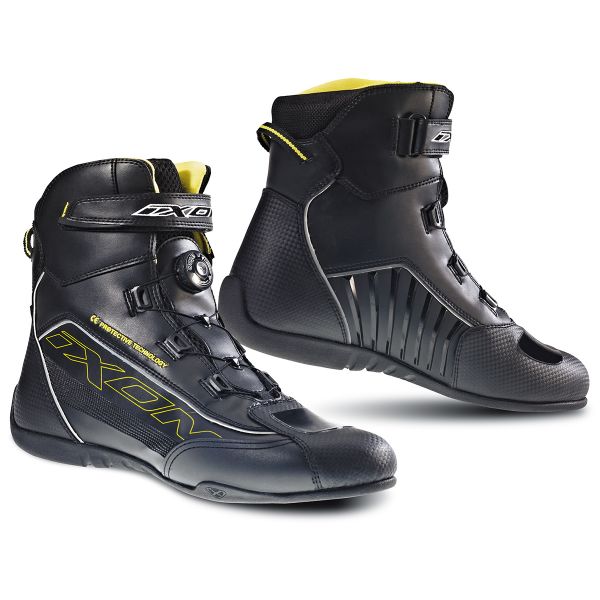 Calzado Moto Ixon Reactor Negro Amarillo