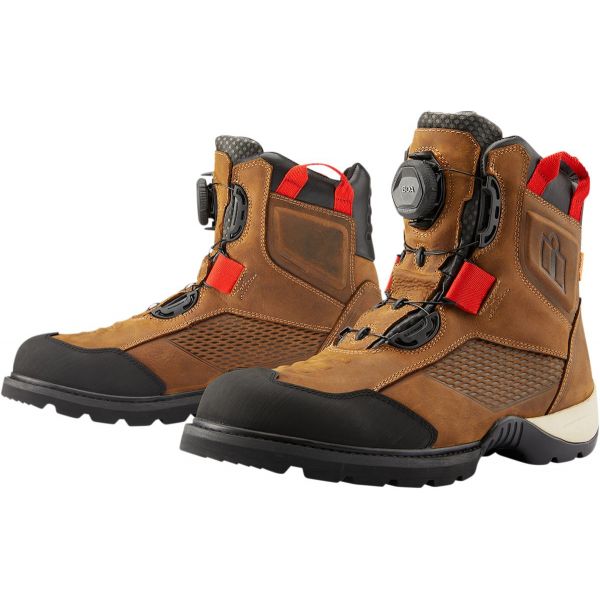 Calzado Moto ICON Stormhawk Waterproof Boot Brown Calzado Moto ICON Stormhawk Waterproof Boot Brown