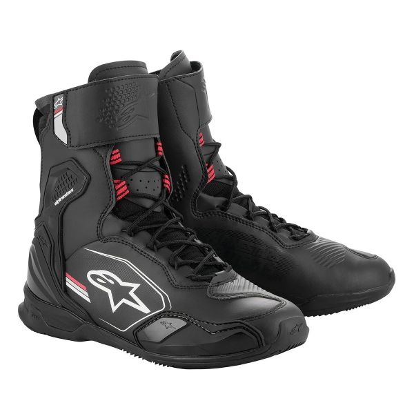 Botines Alpinestars Superfaster Black Grey Bright Red
