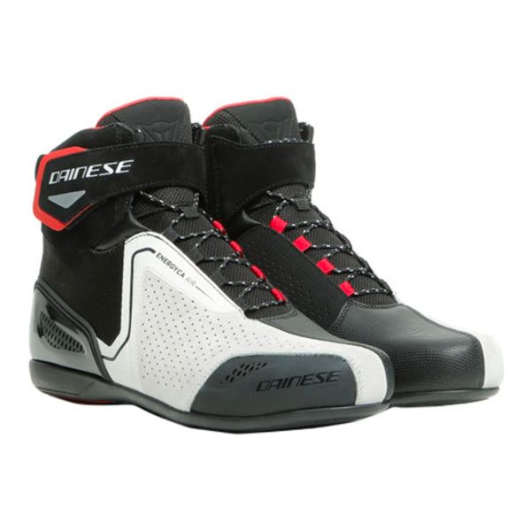 Botines moto Dainese Energyca Air Black White Fluo Red Envío Inmediato |  iCasque.es