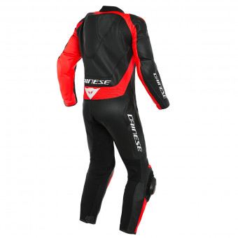 Dainese Assen 2 1PC Perf Black Fluo Red