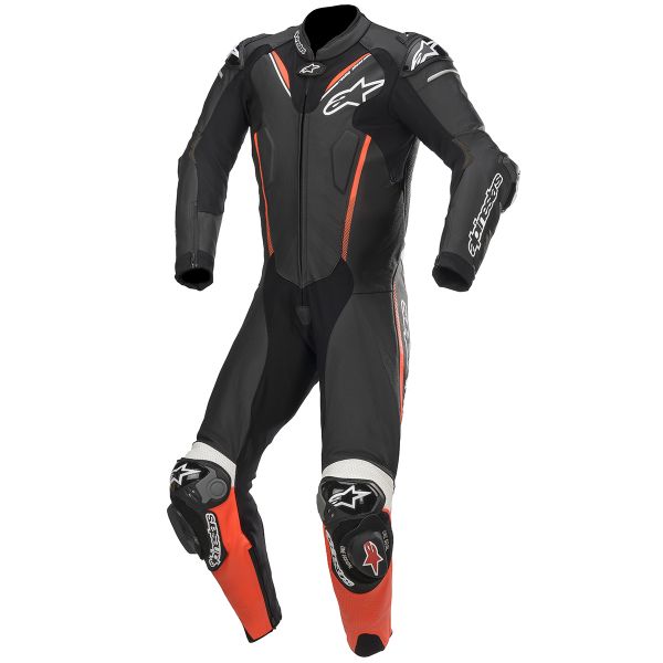Mono Moto Cuero Alpinestars Atem V3 Suit Black Red Fluo White