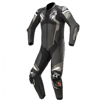 Mono Moto Cuero Alpinestars Atem V4 Suit 1 PC Black Gray White
