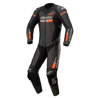 Mono Moto Cuero Alpinestars GP Force Chaser Black Red Fluo
