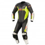 Mono Moto Cuero Alpinestars GP Force Chaser Negro Blanco Rojo Amarillo Fluo