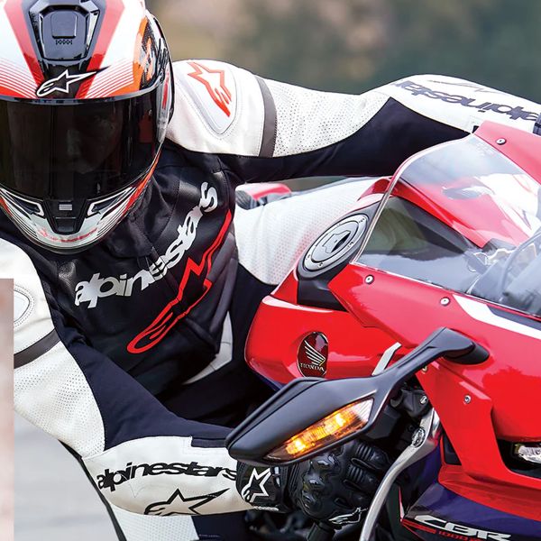 Alpinestars GP Force Lurv 2PC Black White Red Fluo