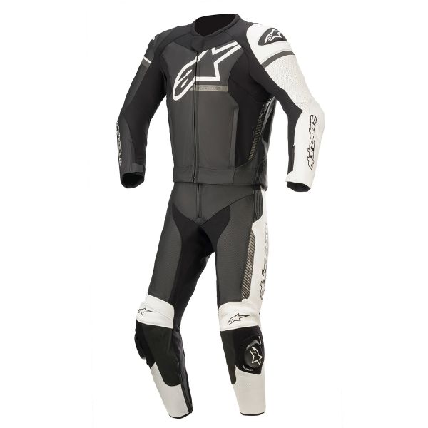 Mono Moto Cuero Alpinestars GP Force Phantom 2 PC Black White Metallic Gray