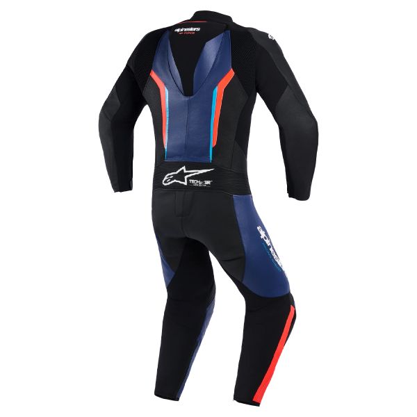 Alpinestars GP Force V2 Leather Suit 1PC Black Blue Red Fluo
