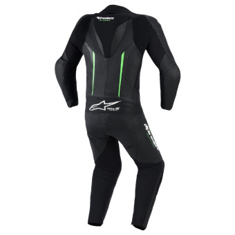Alpinestars GP Force V2 Leather Suit 1PC Black Green