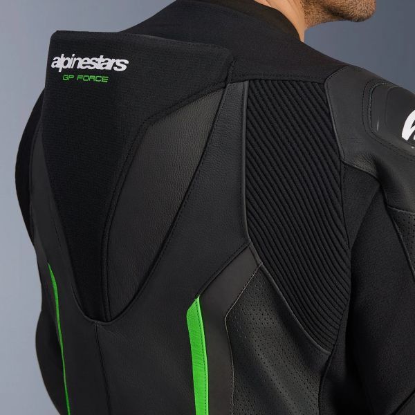 Alpinestars GP Force V2 Leather Suit 1PC Black Green