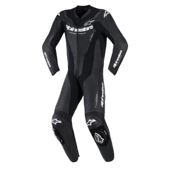 Mono Moto Cuero Alpinestars GP Force V2 Leather Suit 1PC Black