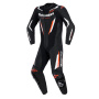 Mono Moto Cuero Alpinestars GP Force V2 Leather Suit 1PC Black White Red Fluo