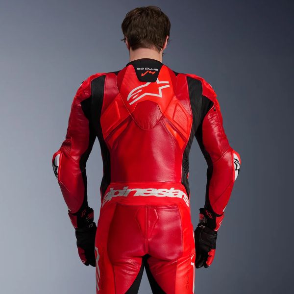 Alpinestars GP Plus V4 Sprint 1PC Rojo Fluo Medio Rojo Blanco