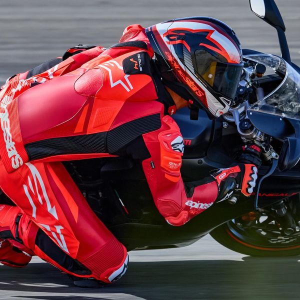 Alpinestars GP Plus V4 Sprint 1PC Rojo Fluo Medio Rojo Blanco