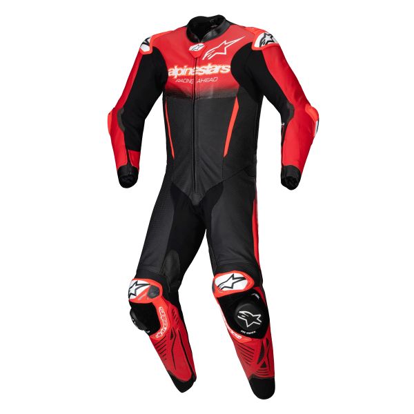Mono Moto Cuero Alpinestars GP-R7 1PC Black Mid Red Mono Moto Cuero Alpinestars GP-R7 1PC Black Mid Red