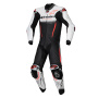 Mono Moto Cuero Alpinestars GP-R7 1PC White Black Red Fluo