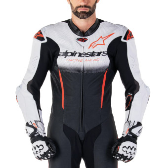 Alpinestars GP-R7 1PC White Black Red Fluo