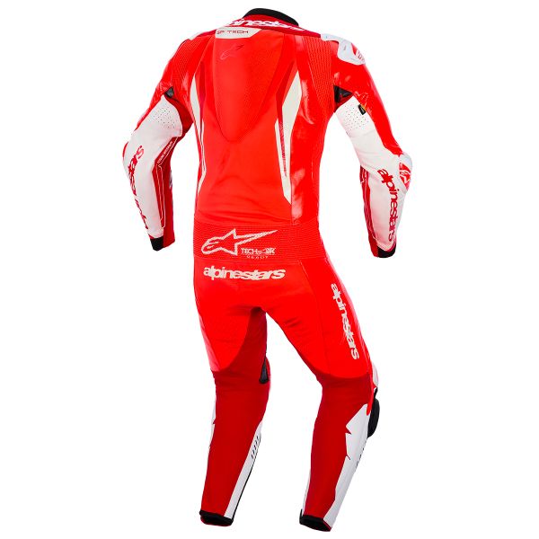Alpinestars GP Tech V5 1 PC Leather Suit Red Fluo Bright Red White
