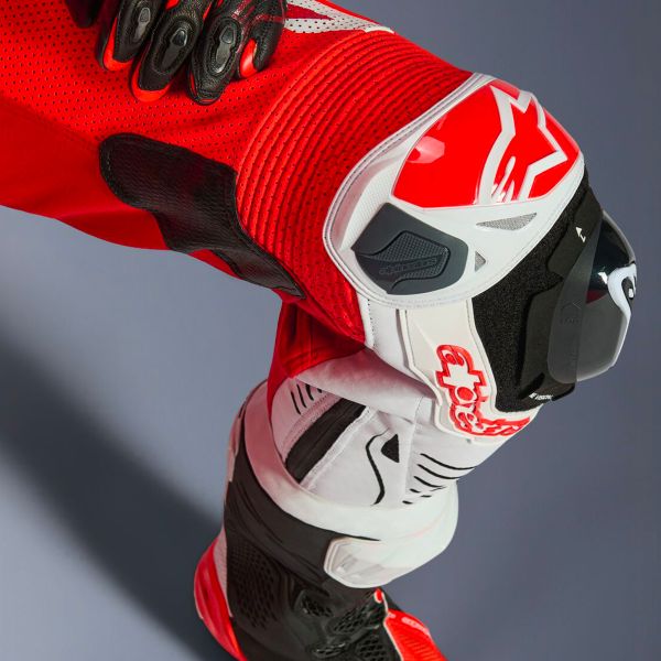 Alpinestars GP Tech V5 1 PC Leather Suit Red Fluo Bright Red White