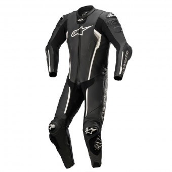 Mono Moto Cuero Alpinestars Missile V2 1PC Suit Black White