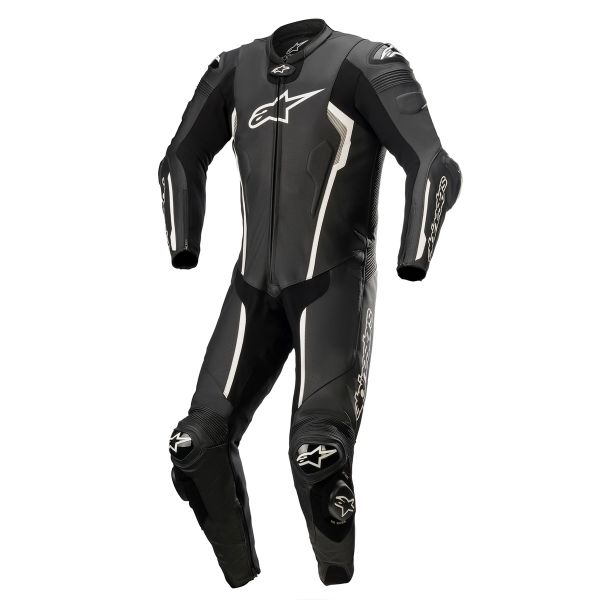 Mono Moto Cuero Alpinestars Traje Missile V2 1PC Negro Blanco Mono Moto Cuero Alpinestars Traje Missile V2 1PC Negro Blanco