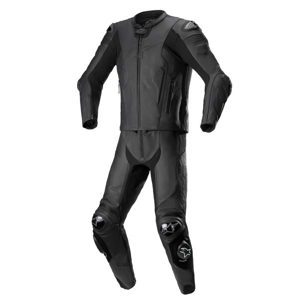 Mono Moto Cuero Alpinestars Missile V2 2PC Traje Negro Negro Mono Moto Cuero Alpinestars Missile V2 2PC Traje Negro Negro