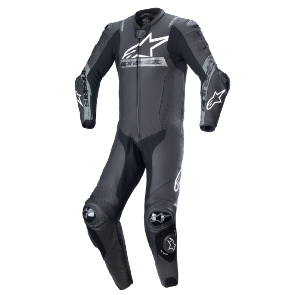 Mono Moto Cuero Alpinestars Missile V2 Ward 1PC Black Metallic Grey Mono Moto Cuero Alpinestars Missile V2 Ward 1PC Black Metallic Grey