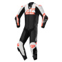 Mono Moto Cuero Alpinestars Missile V2 Ward 1PC Black White Red Fluo