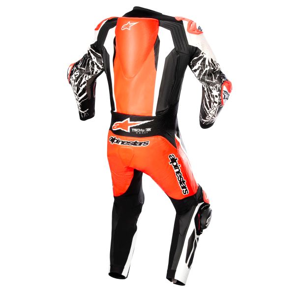 Alpinestars Racing Absolute V2 1PC Rojo Fluo Blanco Negro