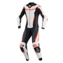 Mono Moto Cuero Alpinestars Stella GP-R7 1PC Leather Suit White Black Red Fluo