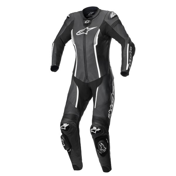 Mono Moto Cuero Alpinestars Stella Missile V2 Suit 1PC Black White