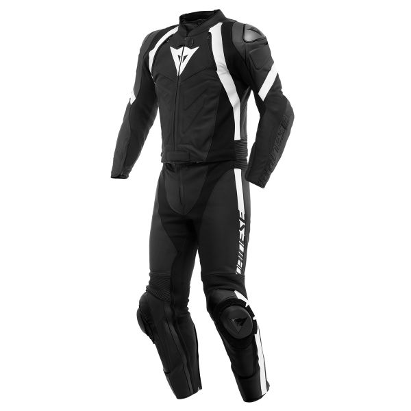Mono Moto Cuero Dainese Avro 4 2 PC Black Matt White Mono Moto Cuero Dainese Avro 4 2 PC Black Matt White