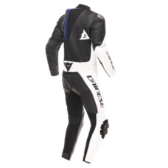 Dainese Demon Sprint 1PC Cuero Negro Blanco Rojo Lava