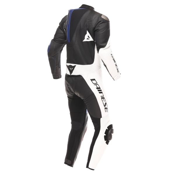 Dainese Demon Sprint 1PC Cuero Negro Blanco Rojo Lava