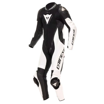 Mono Moto Cuero Dainese Demon Sprint 1PC Cuero Negro Blanco Mono Moto Cuero Dainese Demon Sprint 1PC Cuero Negro Blanco