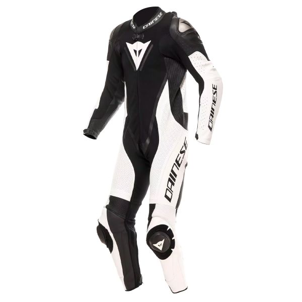 Mono Moto Cuero Dainese Demon Sprint 1PC Cuero Negro Blanco