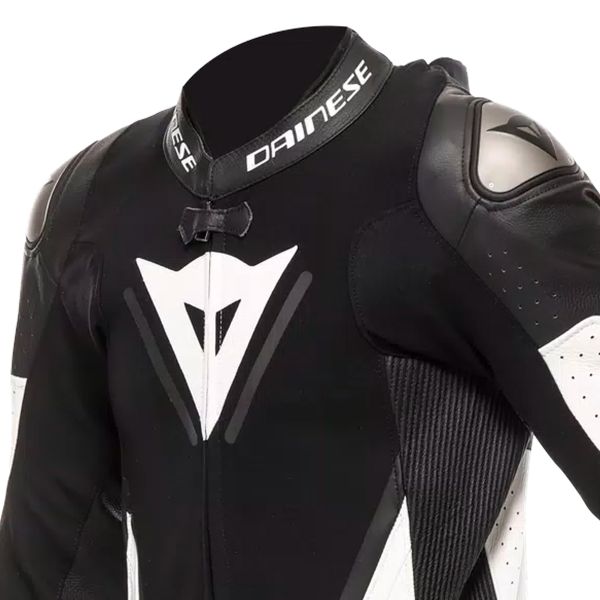 Dainese Demon Sprint 1PC Cuero Negro Blanco