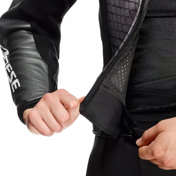 Dainese Fulminea 2PCS Leather Black Anthracite White