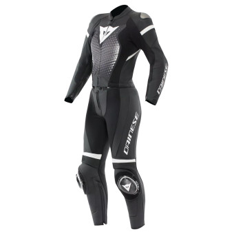 Mono Moto Cuero Dainese Fulminea 2PCS Leather Black White