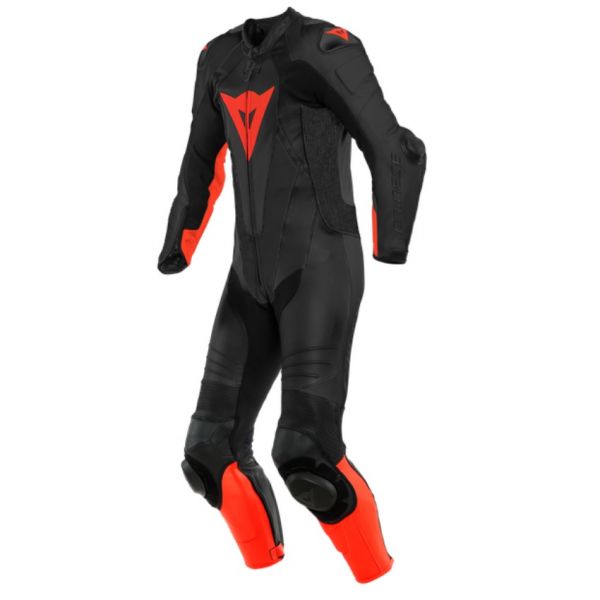 Mono Moto Cuero Dainese Laguna Seca 5 1PC Perf Black Fluo Red Mono Moto Cuero Dainese Laguna Seca 5 1PC Perf Black Fluo Red