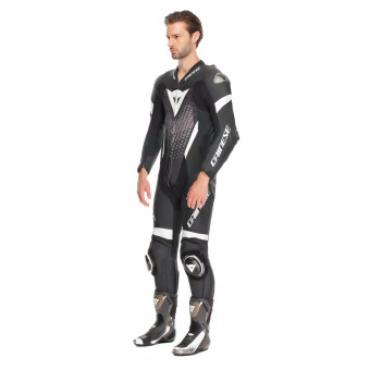 Dainese Laguna Seca 6 Perf 1PC Leather Black White Anthracite