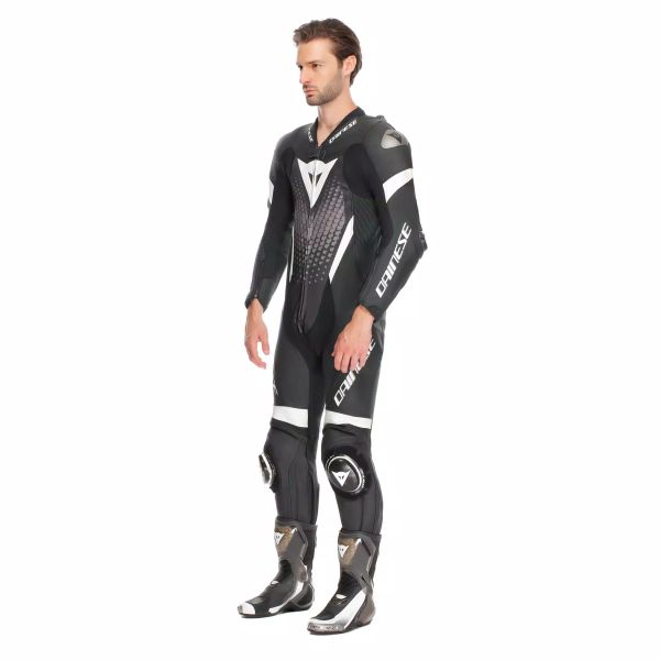 Dainese Laguna Seca 6 Perf 1PC Leather Black White Anthracite