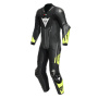 Mono Moto Cuero Dainese Misano 3 Perf. D-Air 1PC Black Anthracite Fluo Yellow