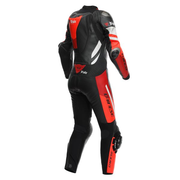 Dainese Misano 3 Perf. D-Air 1PC Woman Black Red Fluo Red