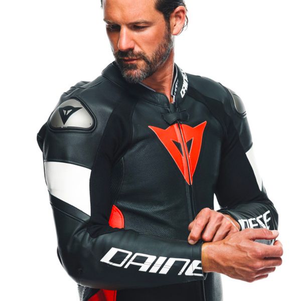 Dainese Tosa Black Fluo Red White