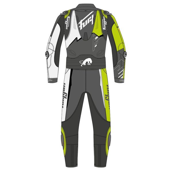 Furygan Eclipse X Kevlar Blanco Negro Amarillo Stab