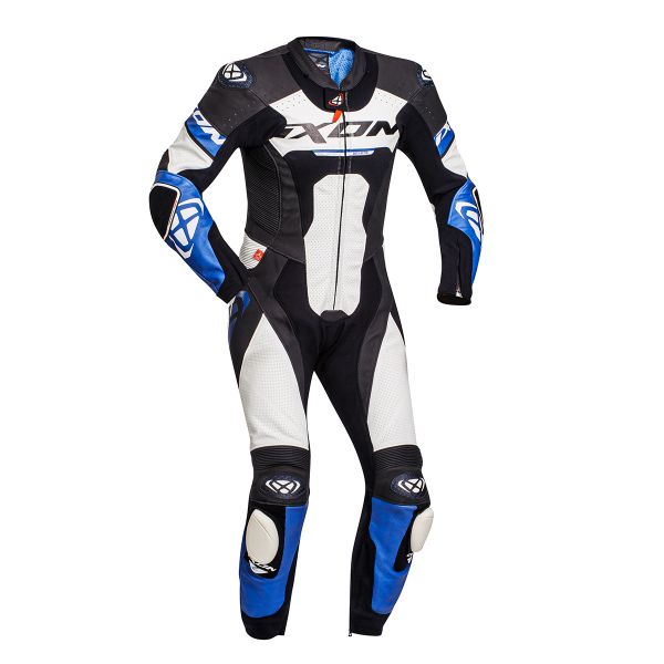 Mono Moto Cuero Ixon Jackal Black White Blue