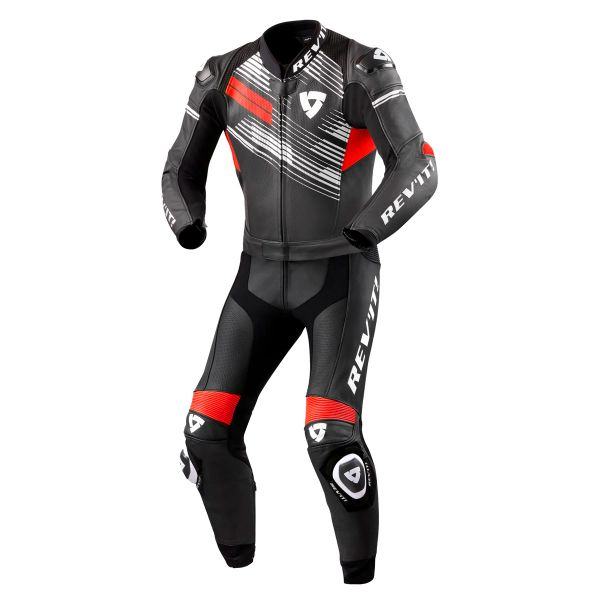 Mono Moto Cuero REV'IT Apex 2PC Black Neon Red