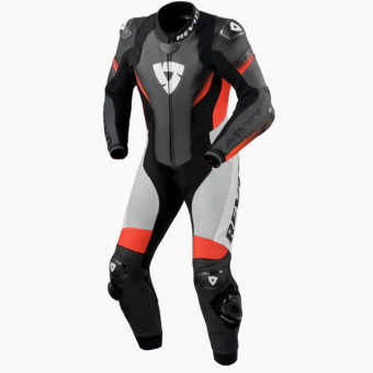 Mono Moto Cuero REV'IT Control Black Neon Red 1PC